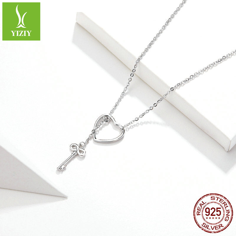 Romantic Key to Your Heart Necklace S925 Silver