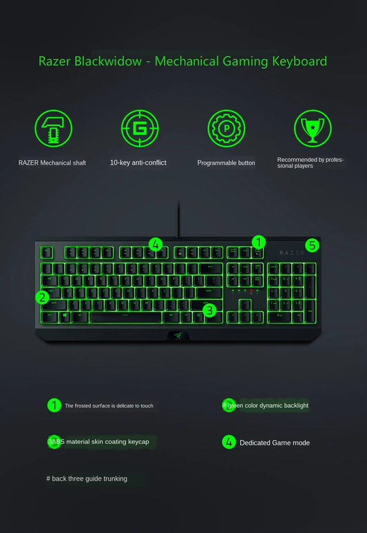 Razer BlackWidow Essential Mechanical Gaming Wired Keyboard