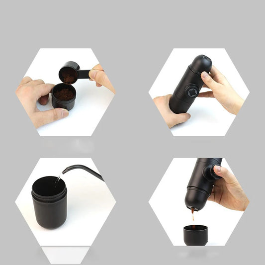 Hand-pressed Portable Coffee Machine
