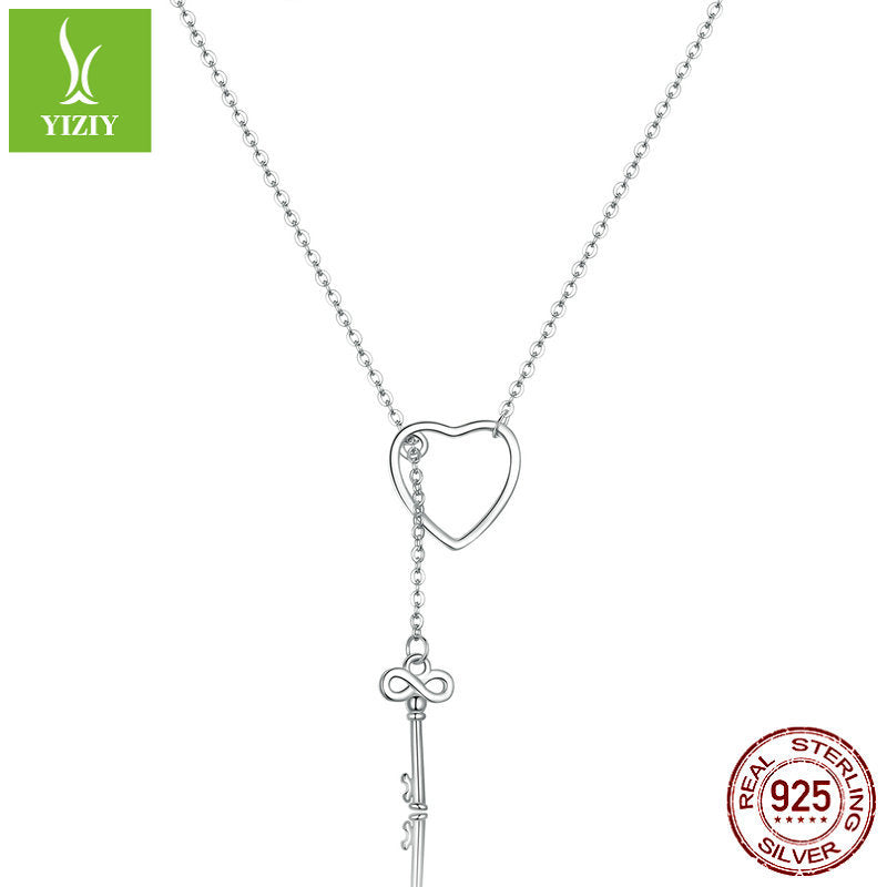 Romantic Key to Your Heart Necklace S925 Silver