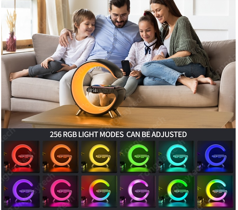 Smart Atmosphere Light Bluetooth Speaker Wireless Charger
