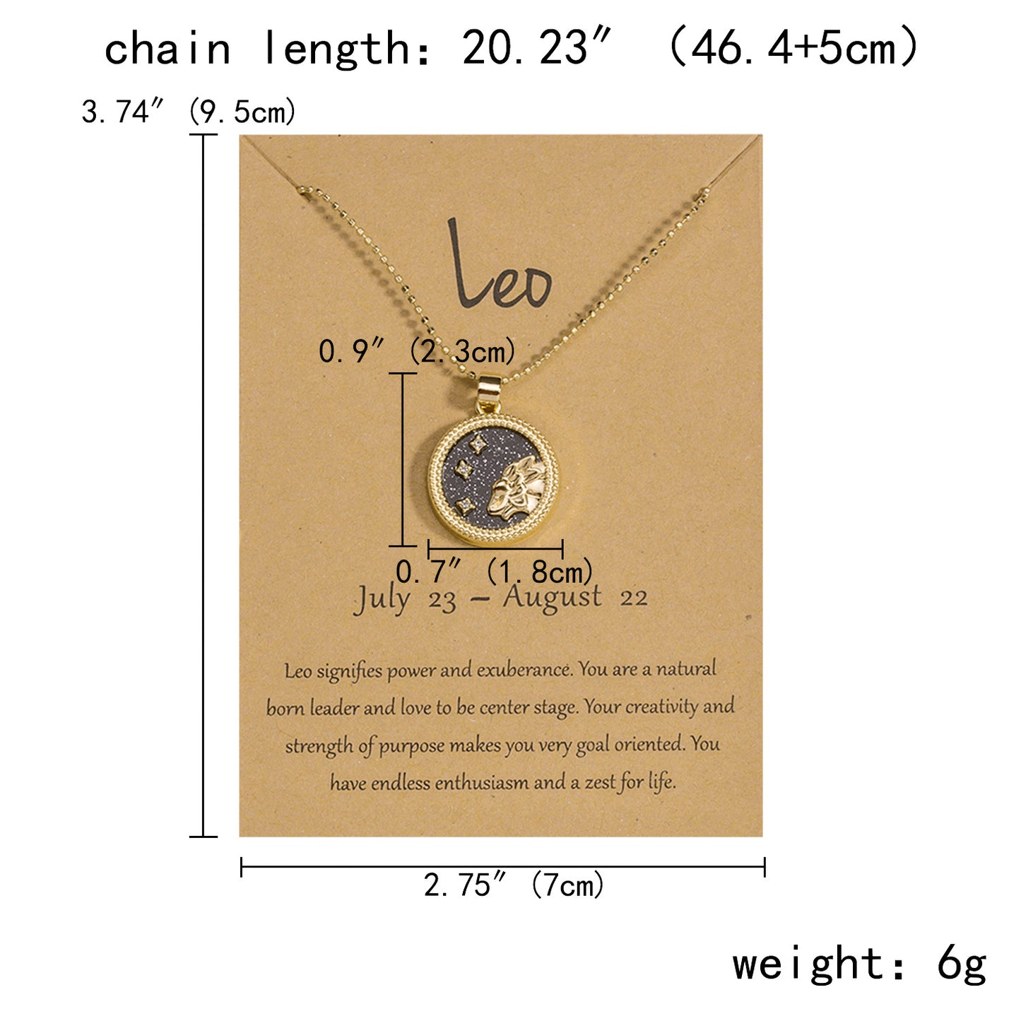 12 Constellation Couple Necklace (Gold Day and Night Combination)