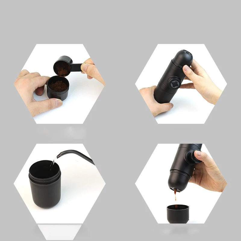 Hand-pressed Portable Coffee Machine
