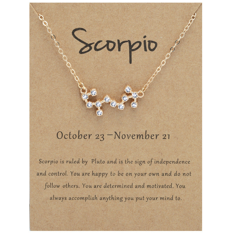 12 Constellation Aesthetic Necklace