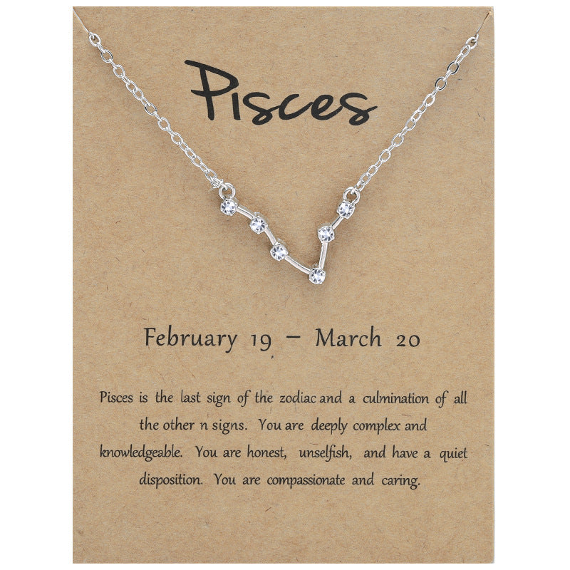 12 Constellation Aesthetic Necklace