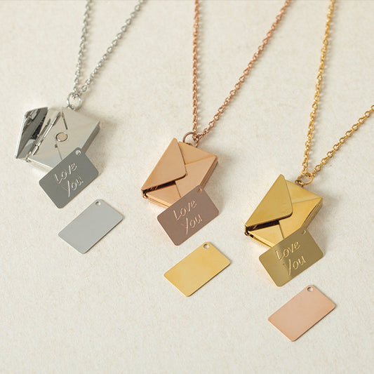Love Letter Couple Necklace