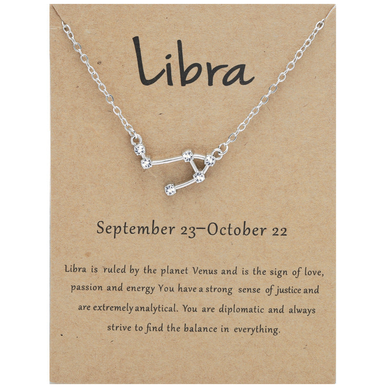 12 Constellation Aesthetic Necklace