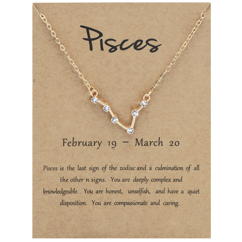 12 Constellation Aesthetic Necklace