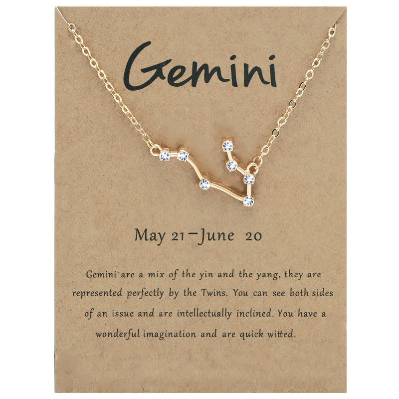 12 Constellation Aesthetic Necklace