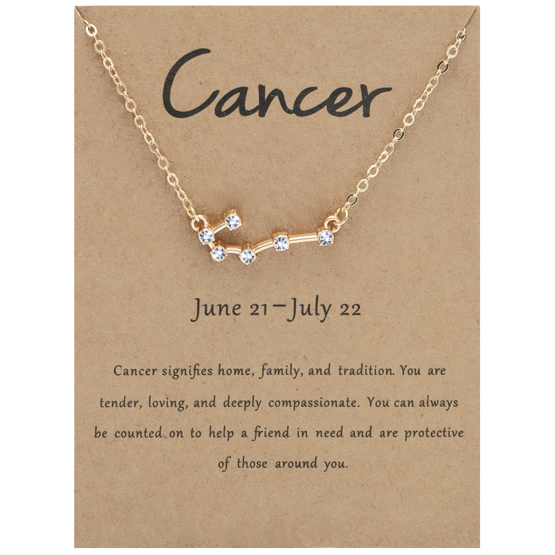 12 Constellation Aesthetic Necklace