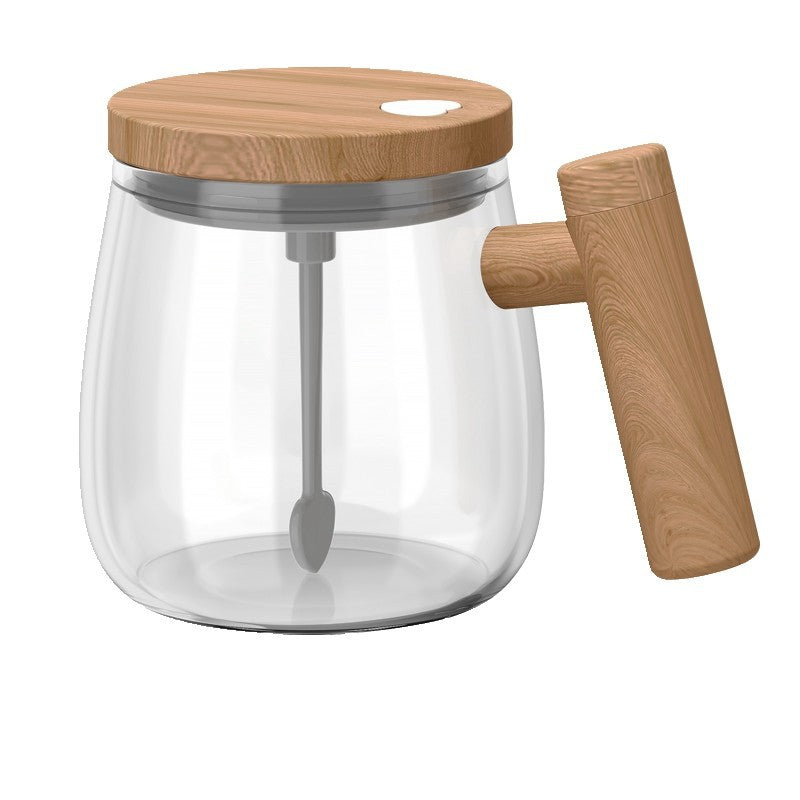 Glass Automatic Stirring Cup