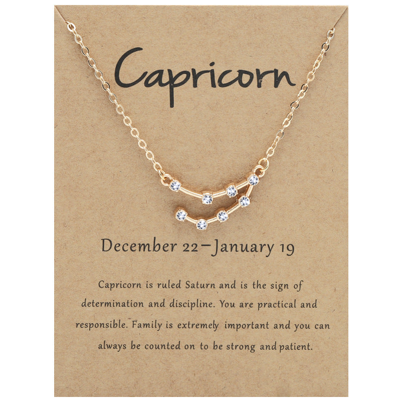 12 Constellation Aesthetic Necklace