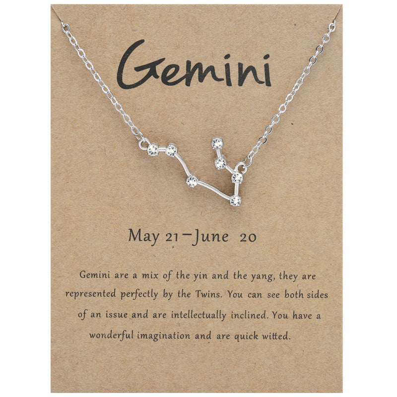 12 Constellation Aesthetic Necklace