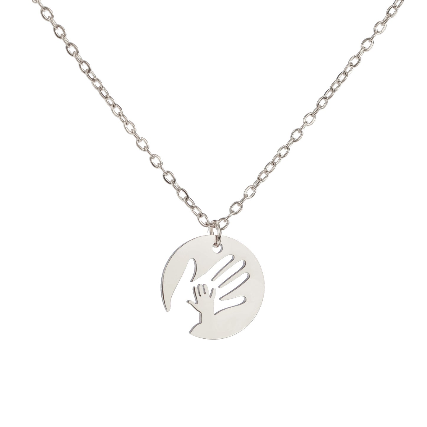 Hand to Hand Baby Mom/Couple Love Necklace