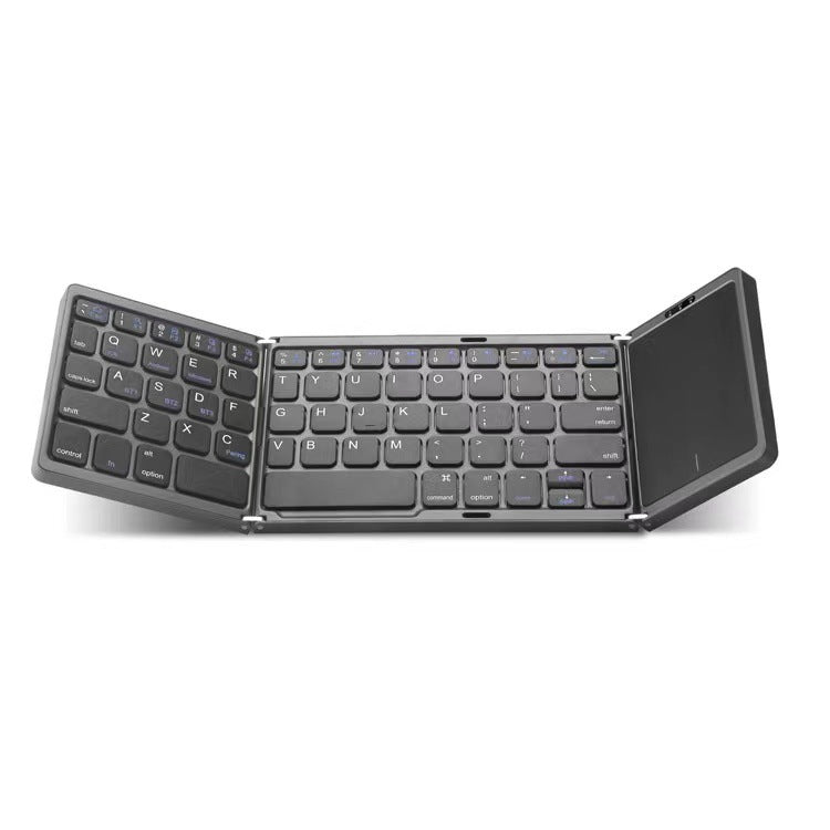 B089T three-fold wireless Bluetooth keyboard with touch pad for multi-system mobile phones and tablets
